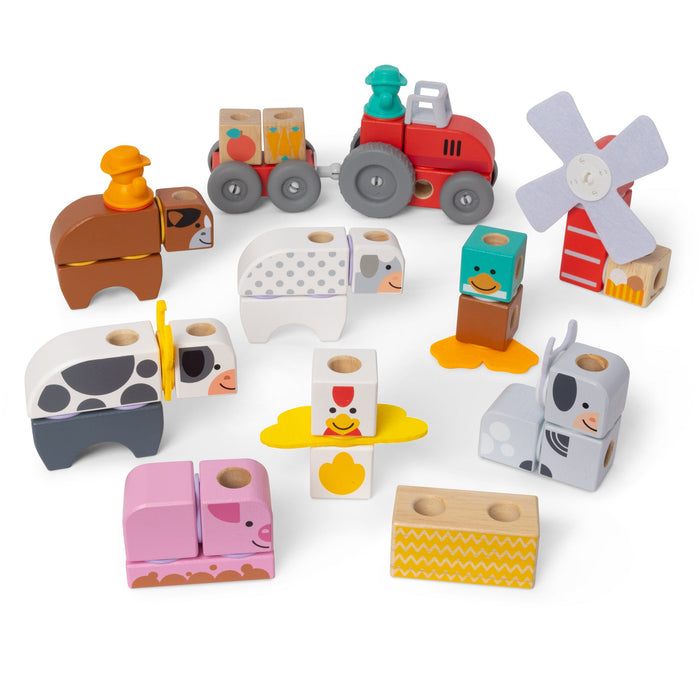 Blockables™ Play Sets Farm and Farm Friends 2-Pack Bundle T3