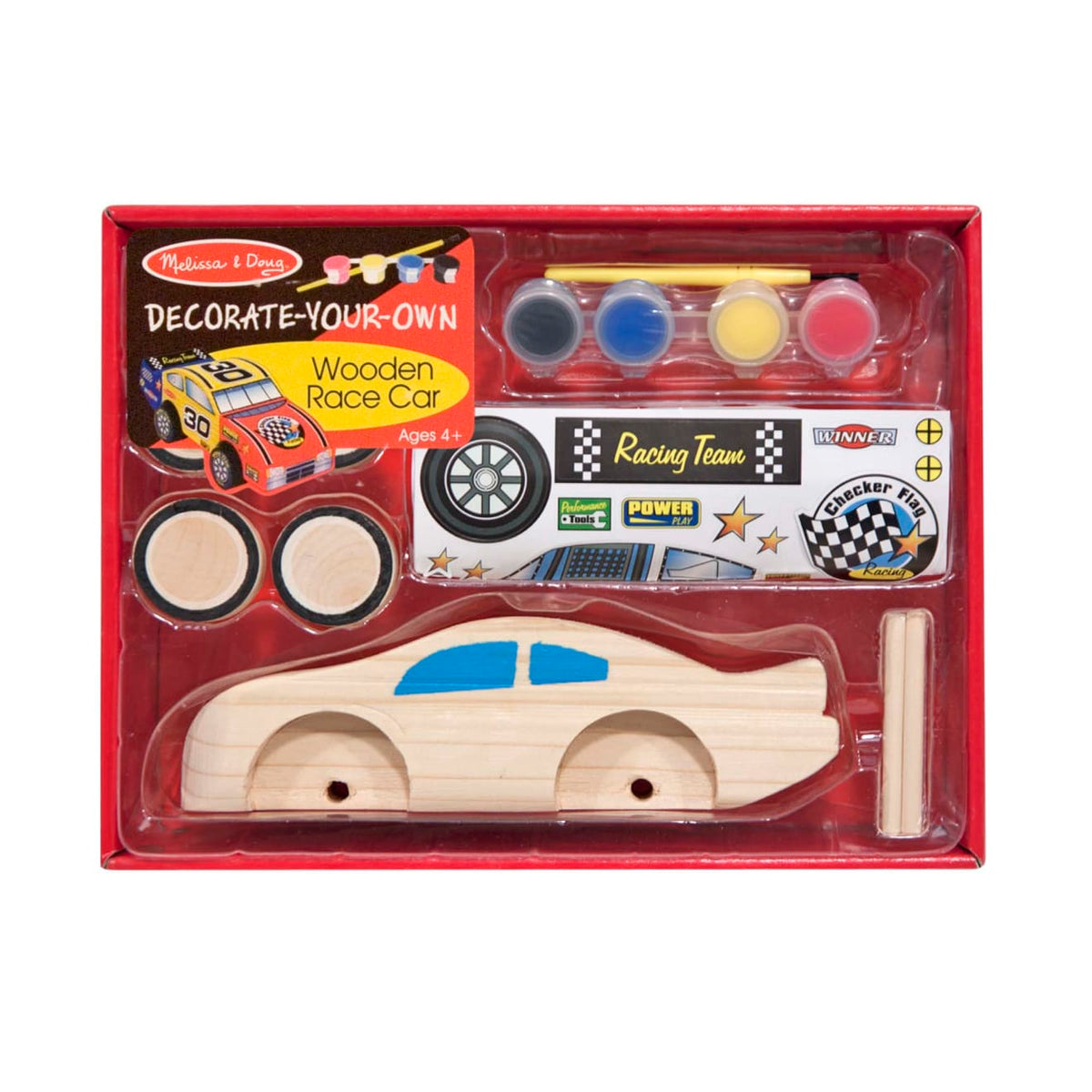 Decorate-Your-Own Wooden Race Car R6