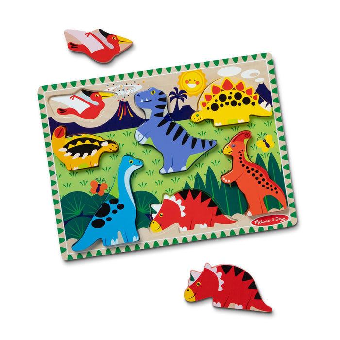 Dinosaurs Chunky Puzzle - 7 Pieces Z2