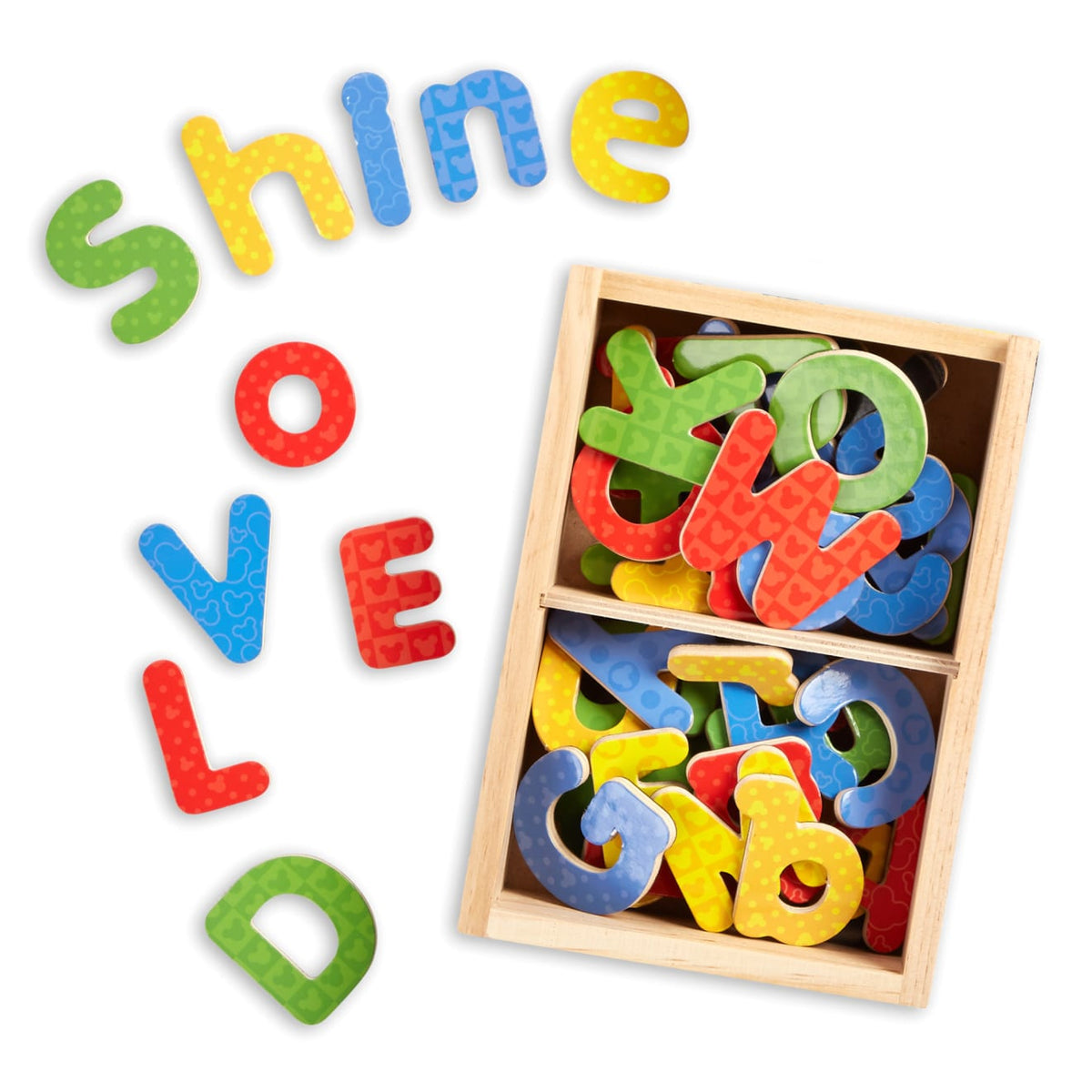 Disney Mickey & Friends Wooden Alphabet Magnets S8