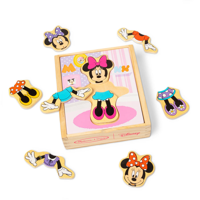 Disney Minnie Mouse Wooden Mix & Match Dress-Up Puzzle D4