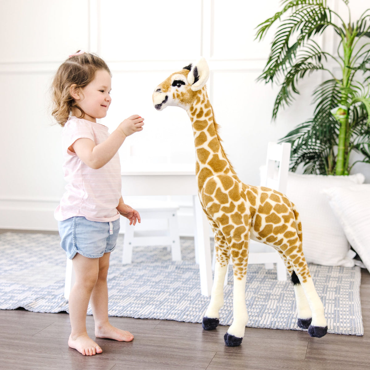 Lifelike Plush Baby Giraffe W4