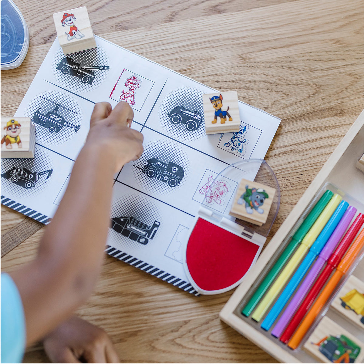 PAW Patrol Wooden Stamps Activity Set H4