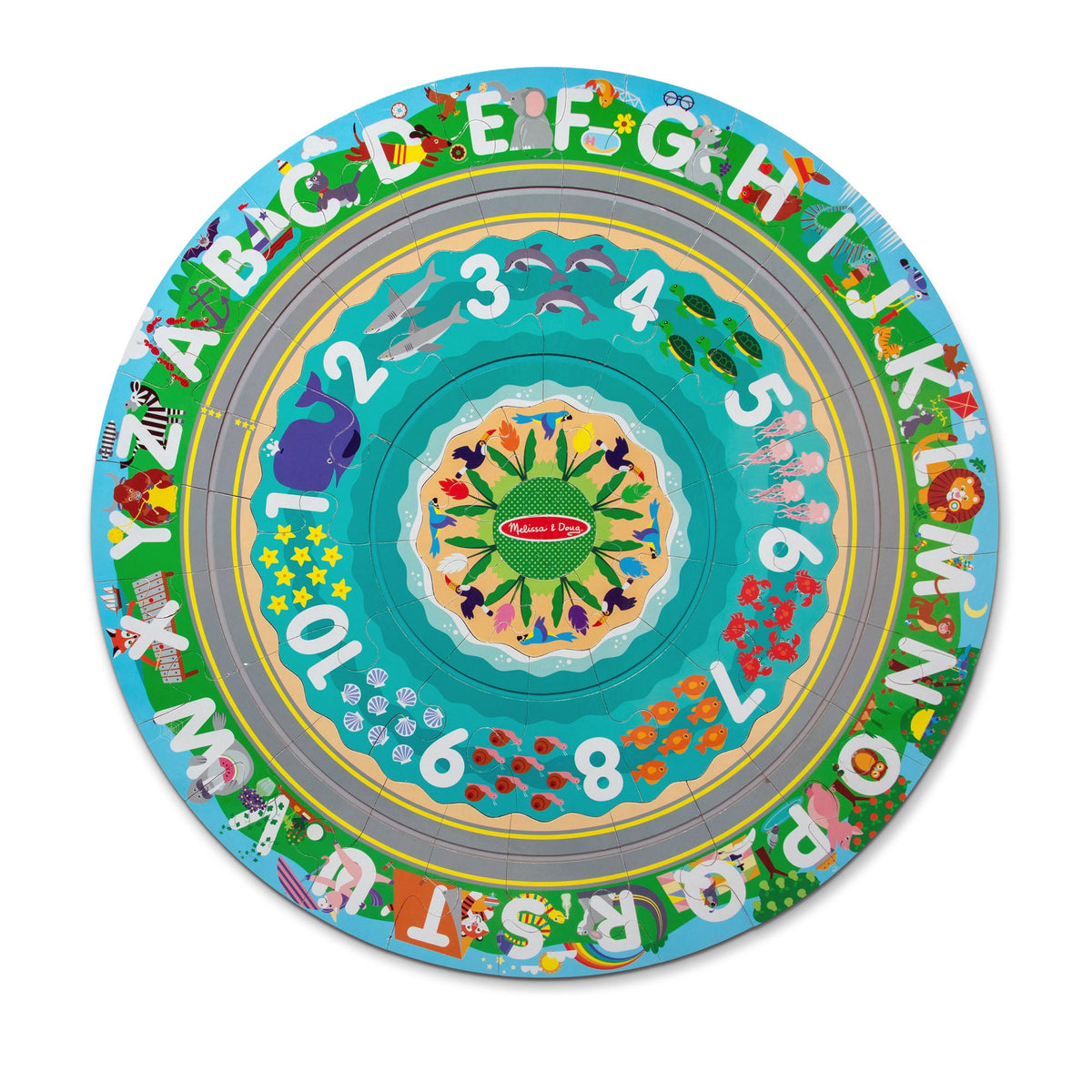 Round the Shore Tracks Floor Puzzle – 48 Pieces W6