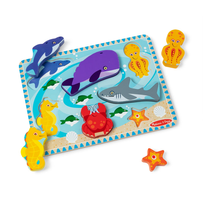 Sea Creatures Chunky Puzzle - 7 Pieces G7
