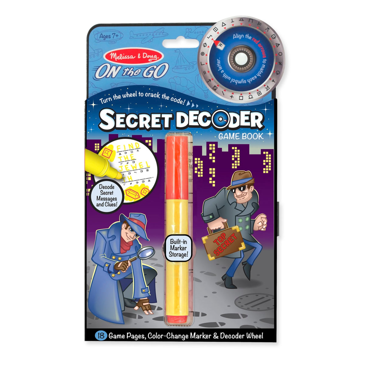 Secret Decoder Game Book - On the Go Travel Activity Book M1