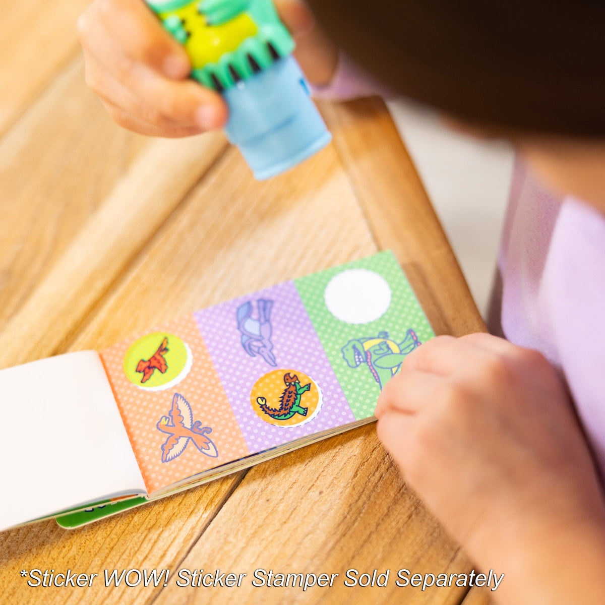 Sticker WOW!® Mini Activity Pad & Refill Stickers - Dinosaur (200+ Stickers, Stamper Not Included) R7