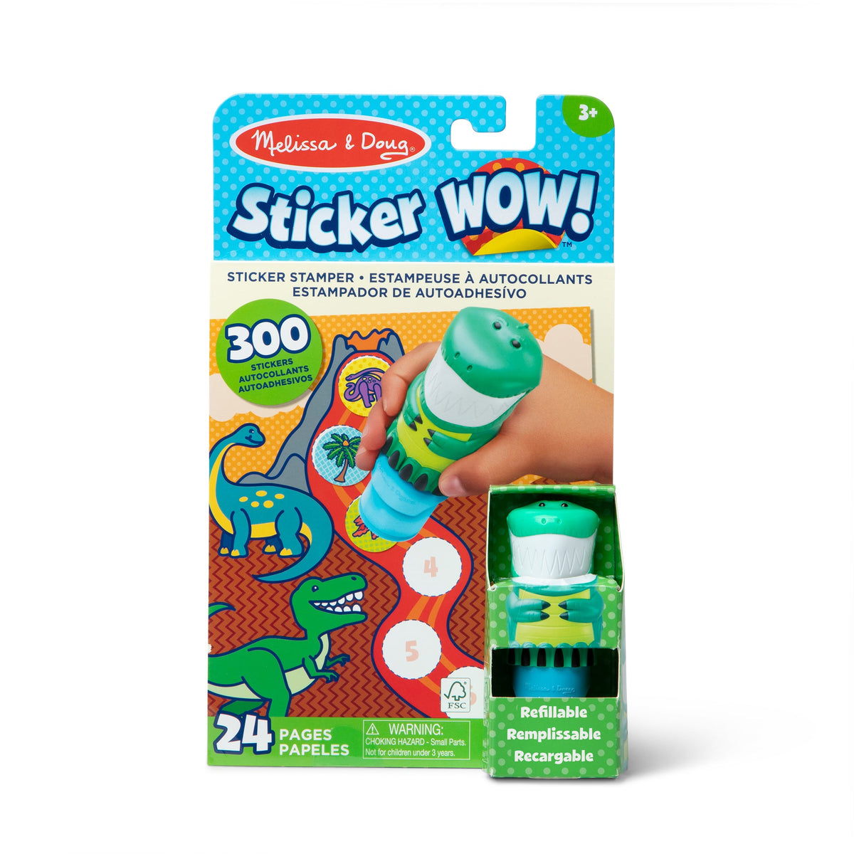 Sticker WOW!™ Activity Pad & Sticker Stamper - Dinosaur O8