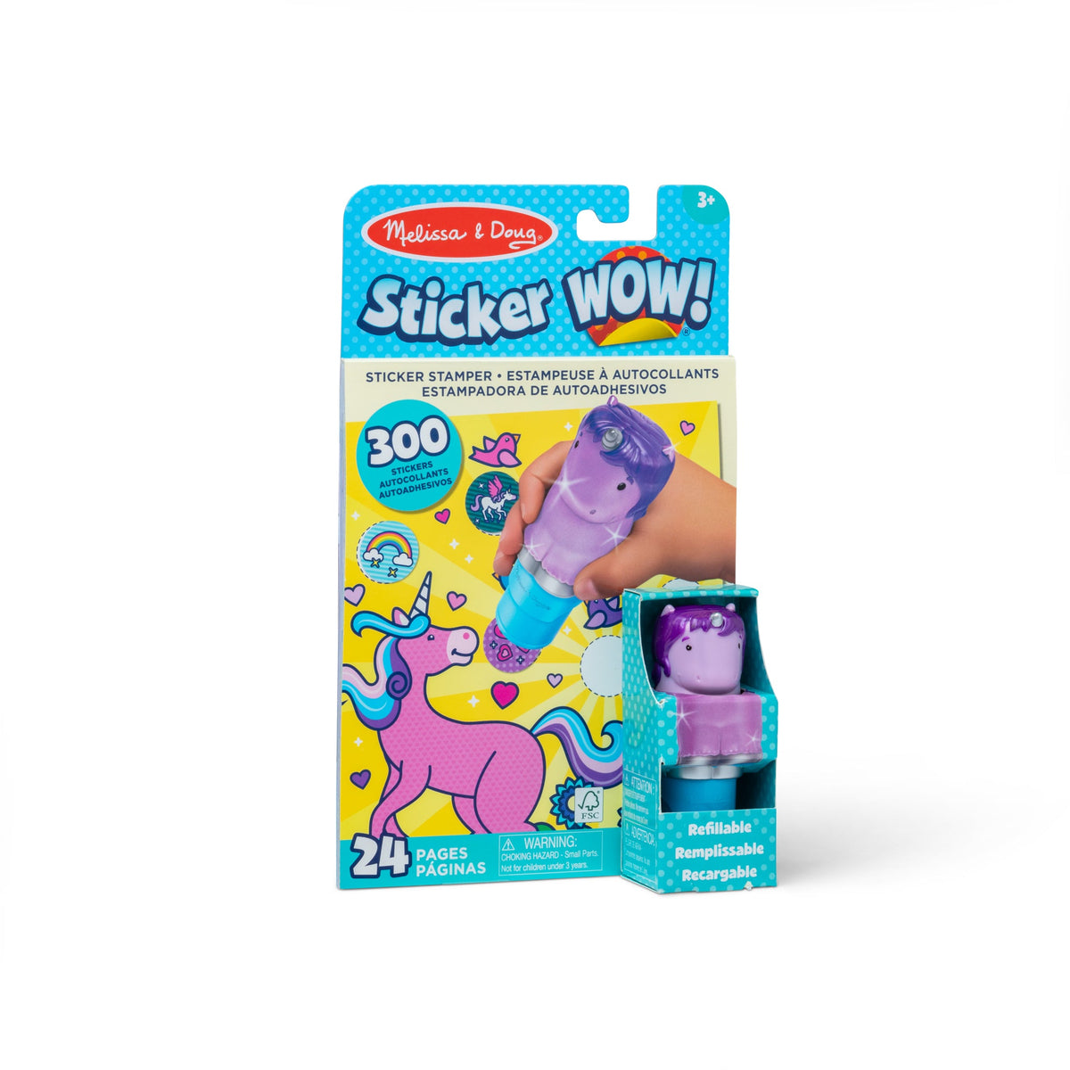 Sticker WOW!™ Activity Pad & Sticker Stamper - Purple Unicorn X9