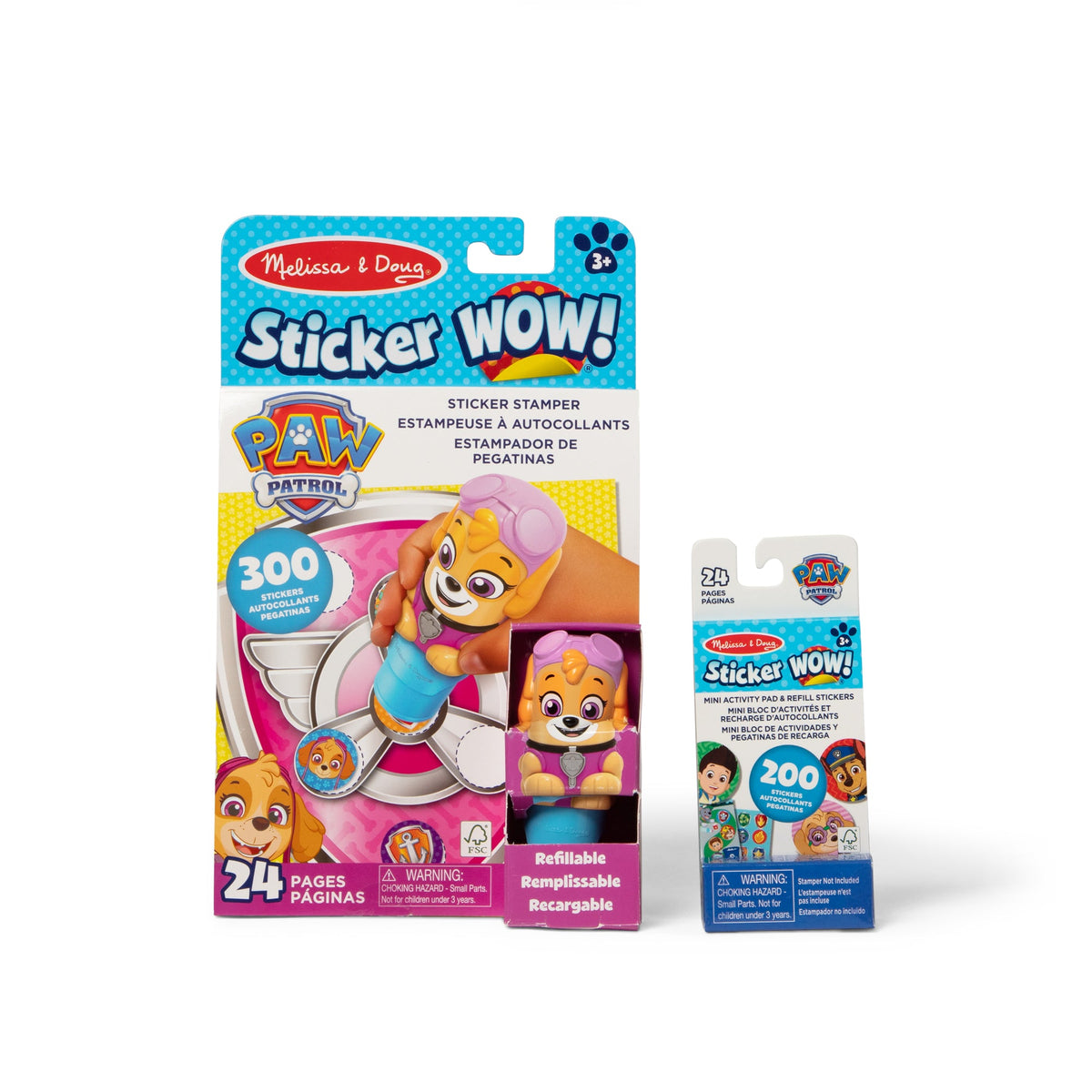 Sticker WOW!™ PAW Patrol Skye Bundle: Activity Pad & Sticker Stamper + Mini Activity Pad and 200 Refill Stickers S2