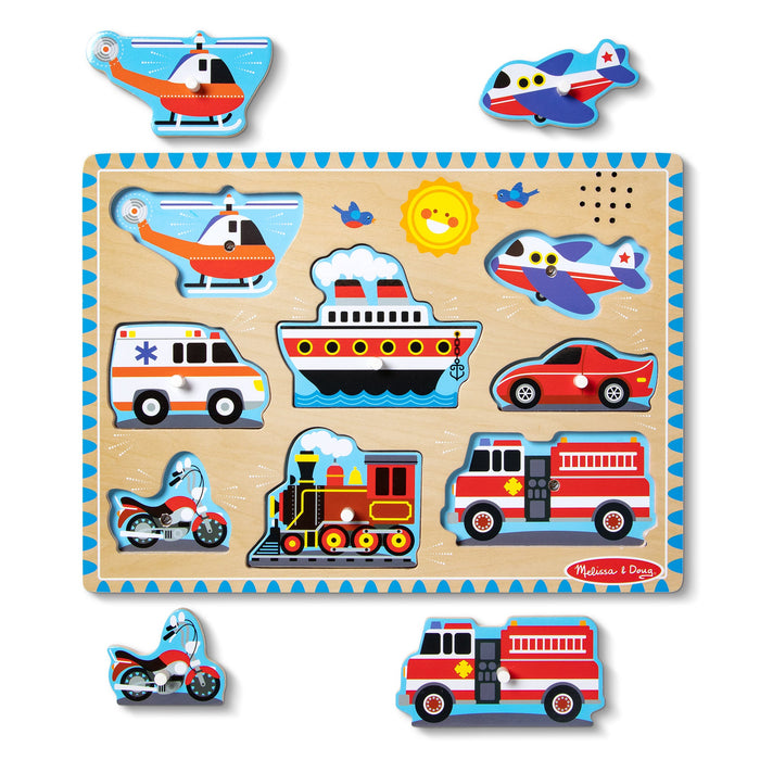 Vehicles Sound Puzzle - 8 Pieces Q5