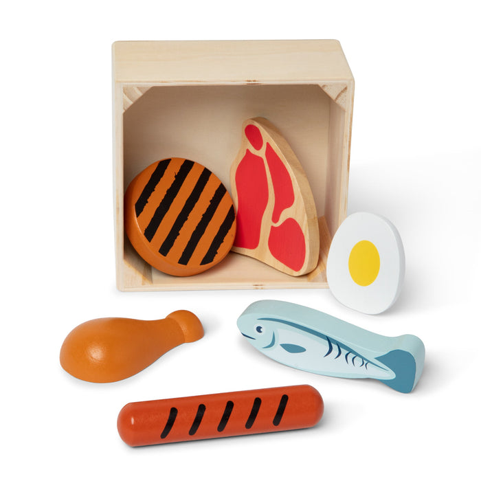 Wooden Food Groups Play Set – Protein F8
