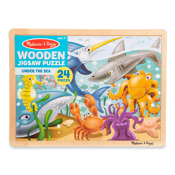 Wooden Jigsaw Puzzle - Under the Sea - 24 Pieces G0