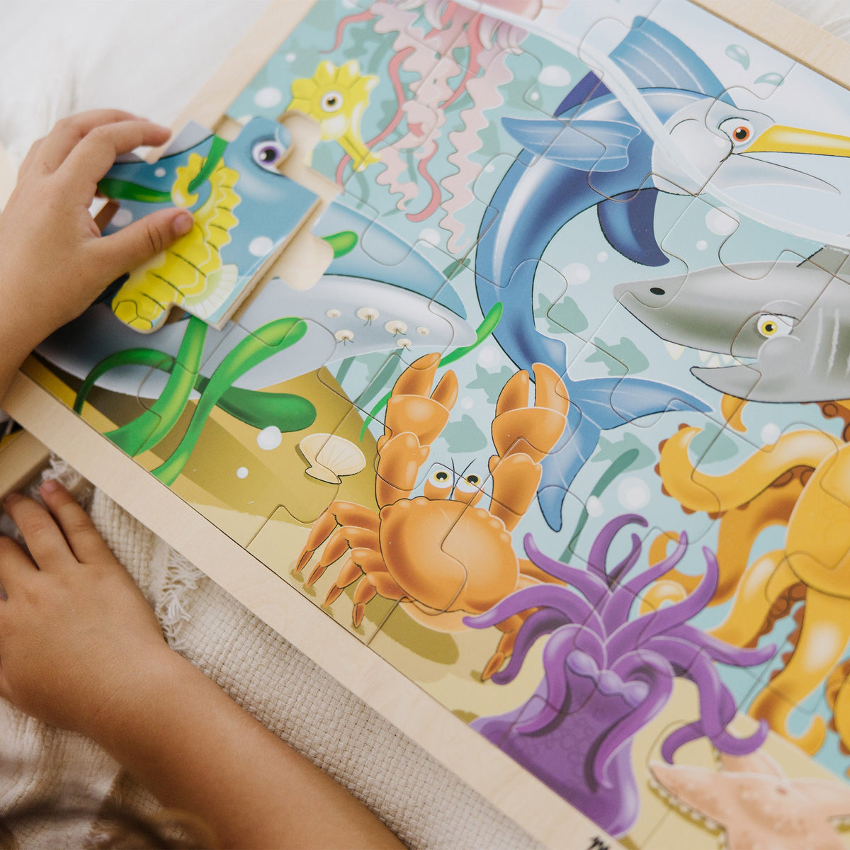 Wooden Jigsaw Puzzle - Under the Sea - 24 Pieces G0