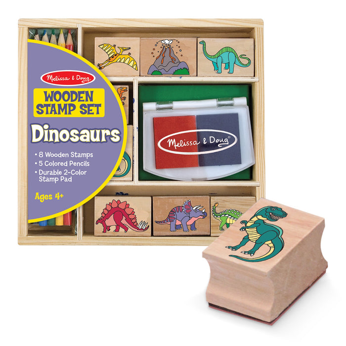 Wooden Stamp Set - Dinosaurs O0
