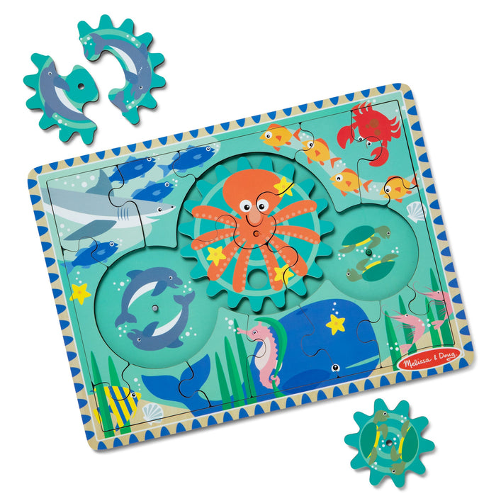 Wooden Underwater Gear Puzzle – 18 Pieces Z6