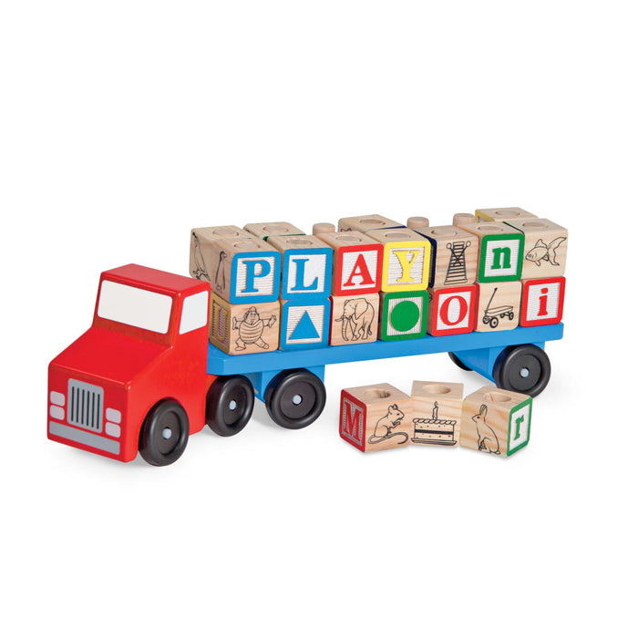 Alphabet Blocks Wooden Truck X5
