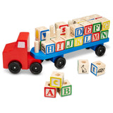 Alphabet Blocks Wooden Truck X5