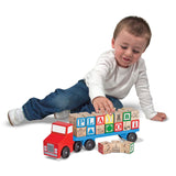 Alphabet Blocks Wooden Truck X5