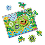 Animal Chase I-Spy Wooden Gear Puzzle K4