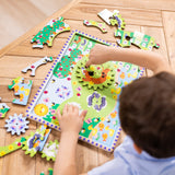 Animal Chase I-Spy Wooden Gear Puzzle K4