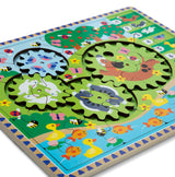 Animal Chase I-Spy Wooden Gear Puzzle K4