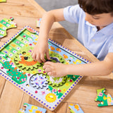 Animal Chase I-Spy Wooden Gear Puzzle K4