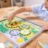 Animal Chase I-Spy Wooden Gear Puzzle K4