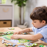 Animal Chase I-Spy Wooden Gear Puzzle K4