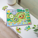 Animal Chase I-Spy Wooden Gear Puzzle K4