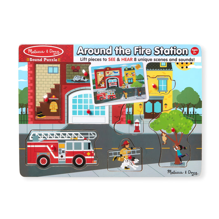 Around the Fire Station Sound Puzzle - 8 Pieces V9