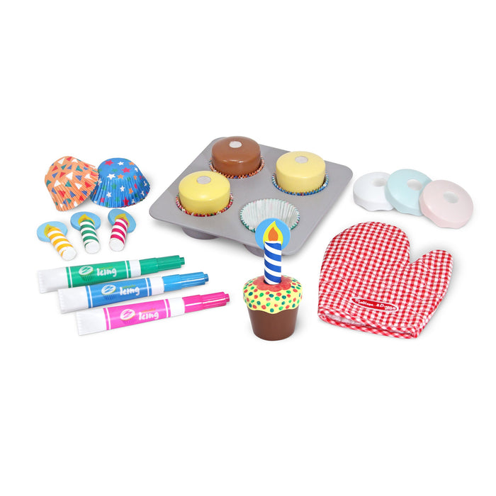 Bake & Decorate Wooden Cupcake Play Set C8