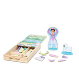 Ballerina/Fairy Magnetic Dress-Up Play Set X7