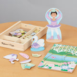 Ballerina/Fairy Magnetic Dress-Up Play Set X7