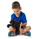 Benson Black Lab Puppy Dog Stuffed Animal F6