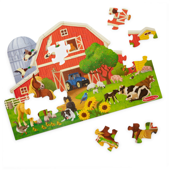 Busy Barn Shaped Floor Puzzle - 32 Pieces I4