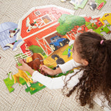 Busy Barn Shaped Floor Puzzle - 32 Pieces I4