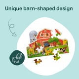 Busy Barn Shaped Floor Puzzle - 32 Pieces I4