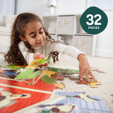 Busy Barn Shaped Floor Puzzle - 32 Pieces I4