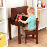Child's Lift-Top Desk & Chair - Espresso O6