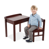 Child's Lift-Top Desk & Chair - Espresso O6