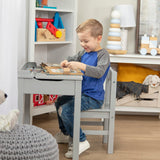 Child's Lift-Top Desk & Chair - Gray L1