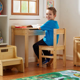 Child's Lift-Top Desk & Chair - Honey B4