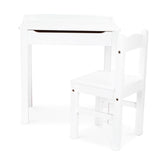 Child's Lift-Top Desk & Chair - White Z9