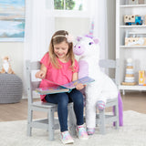 Child’s Wooden Chair Pair – Gray M0
