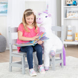 Child’s Wooden Chair Pair – Gray M0
