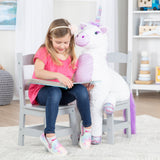 Child’s Wooden Chair Pair – Gray M0