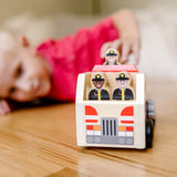 Classic Wooden Fire Truck Play Set F1