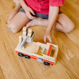 Classic Wooden Fire Truck Play Set F1