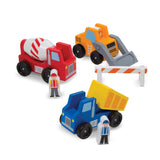 Classic Wooden Toy Construction Vehicle Set D0